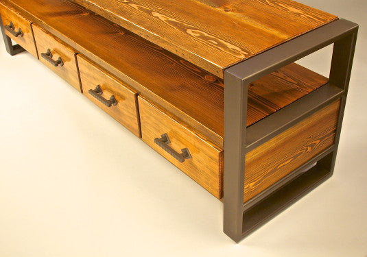 Custom Console Table - TerraSteel Furniture Design - custom furniture in Bend Oregon