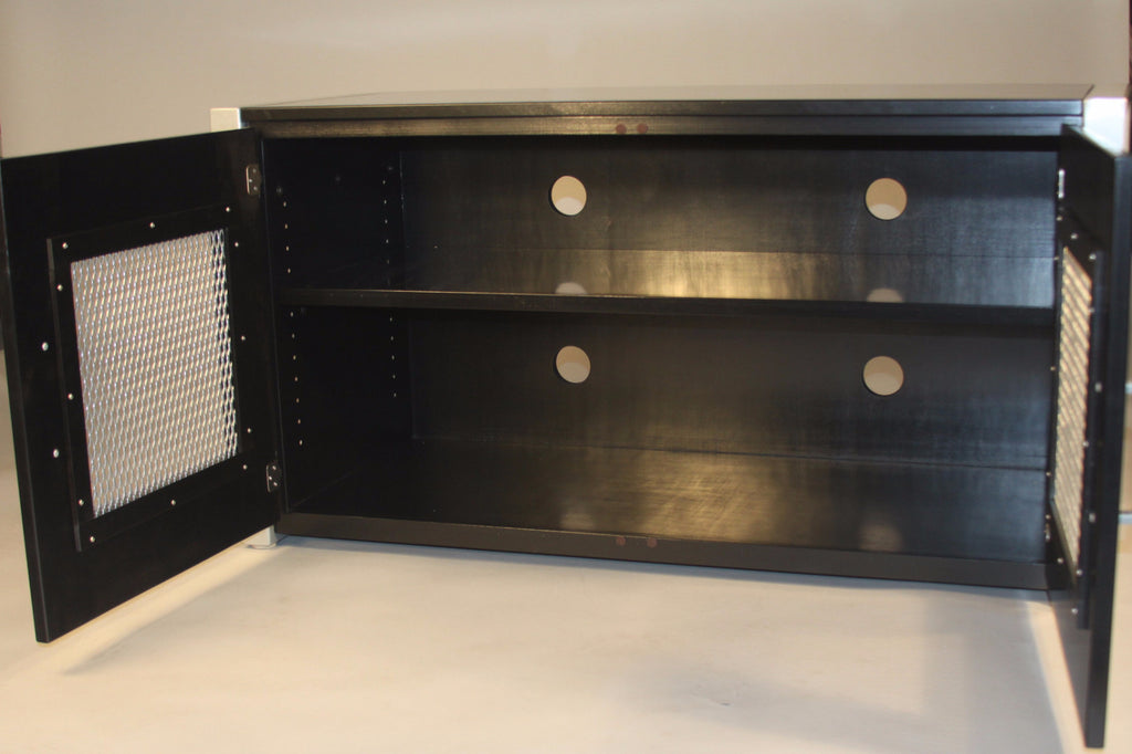 Obsidian Modern Media Cabinet