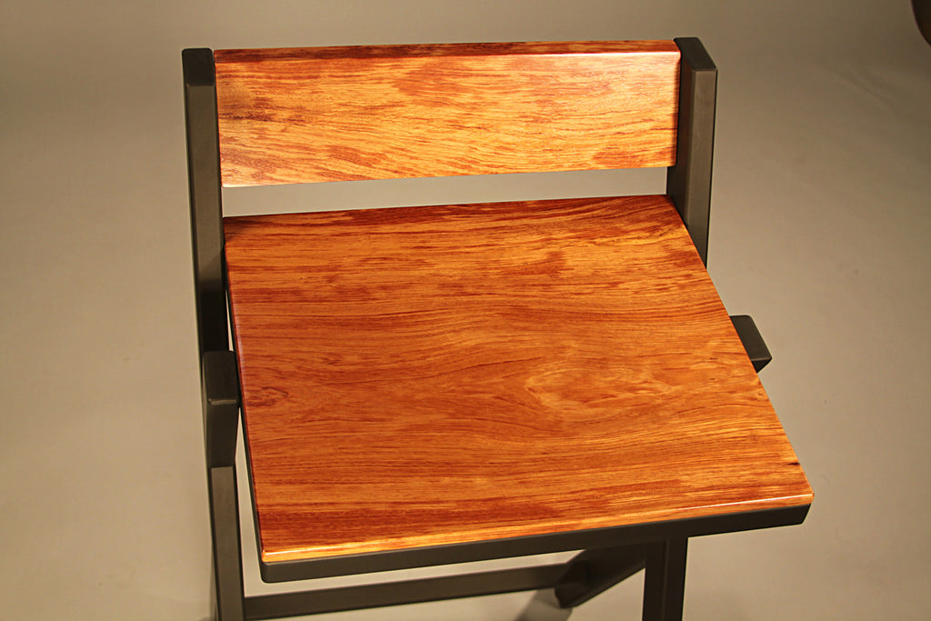 Branched Bubinga Bar Stool