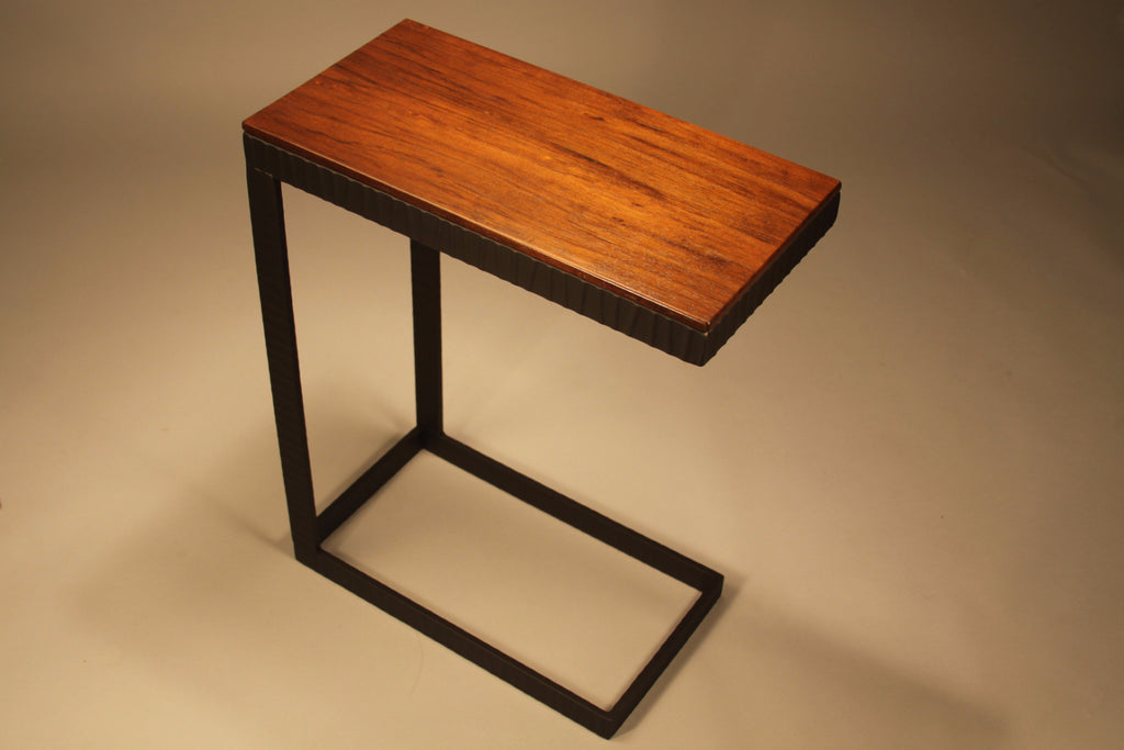 Walnut “C” Accent Tables