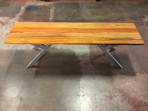 Canary Wood Asian Bench - TerraSteel Furniture Design, Bend OR