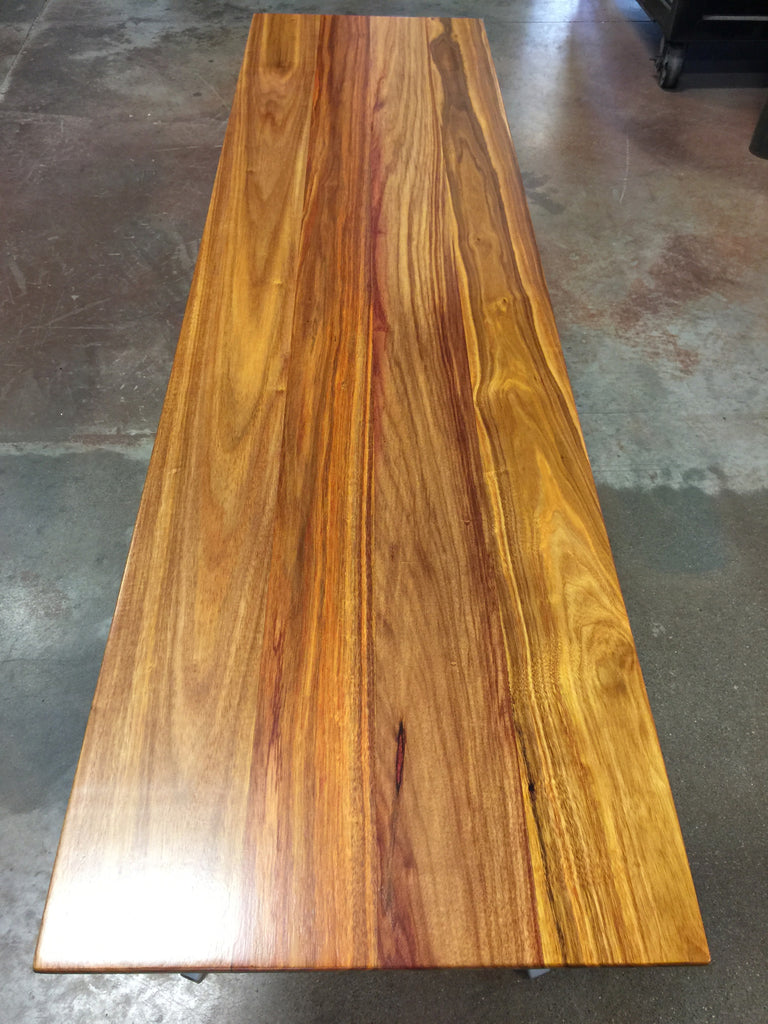 Canary Wood Asian Bench Top - TerraSteel Furniture Design, Bend OR