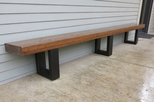 Custom Bench - TerraSteel Furniture Design - custom furniture in Bend Oregon