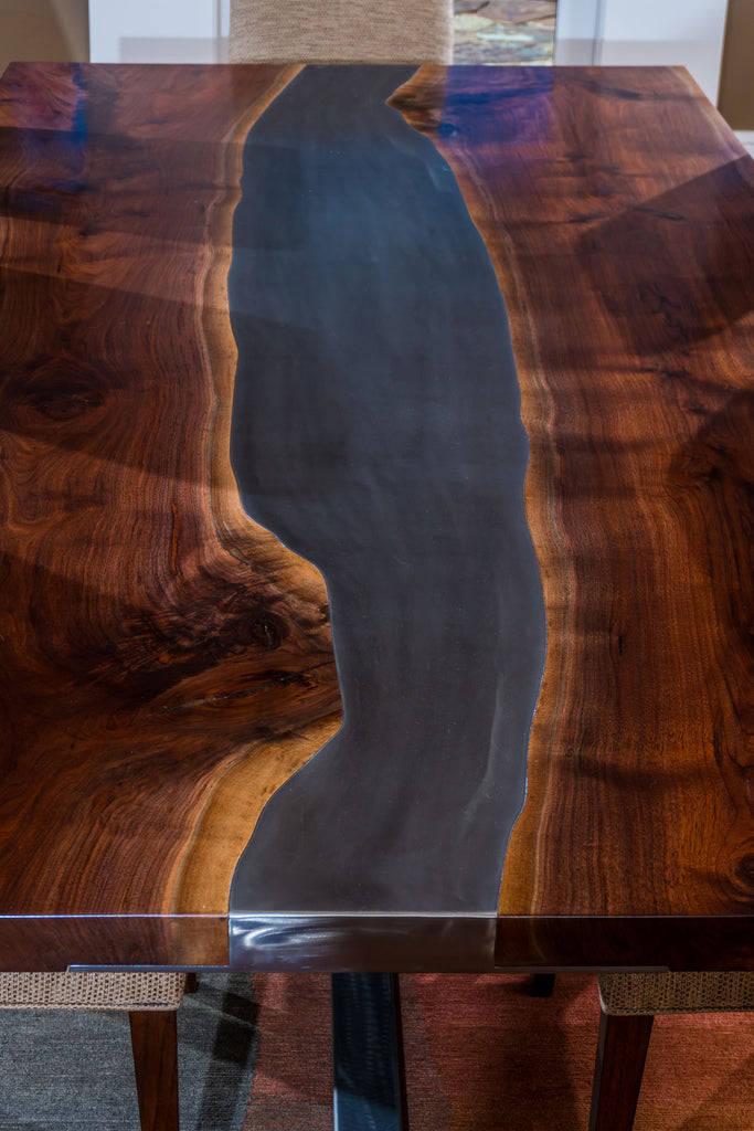 Black Walnut "Living River" Table