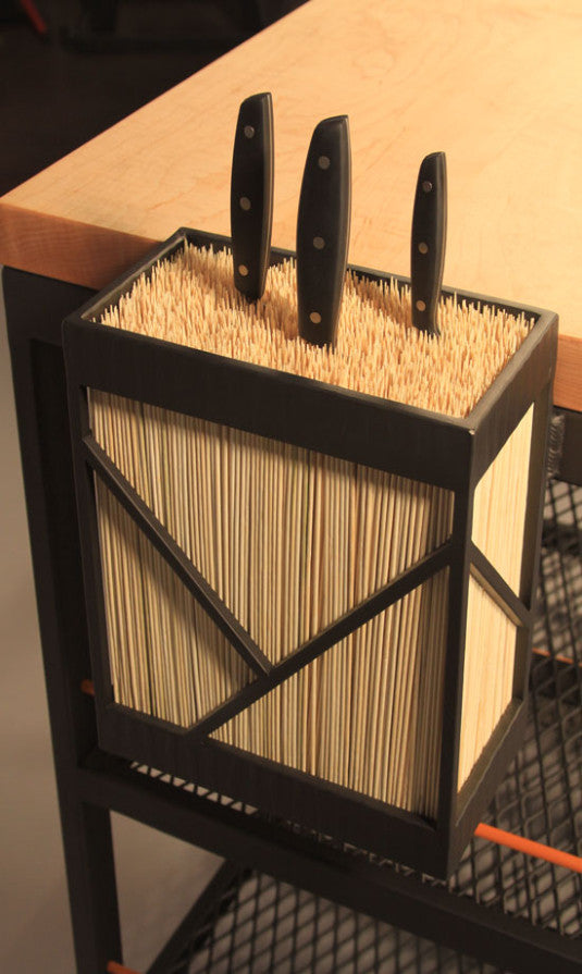 Custom Culinary Cart - TerraSteel Furniture Design - custom furniture made in Bend, Oregon