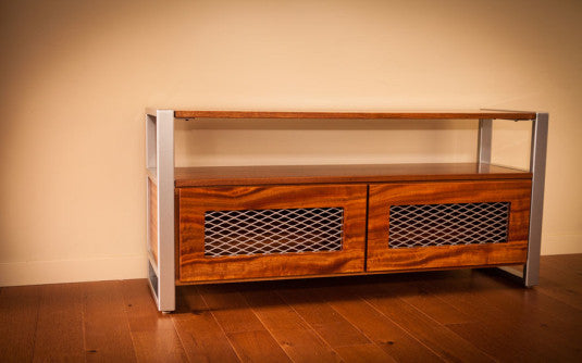 Custom Media Cabinet - TerraSteel Furniture Design - Bend, Oregon