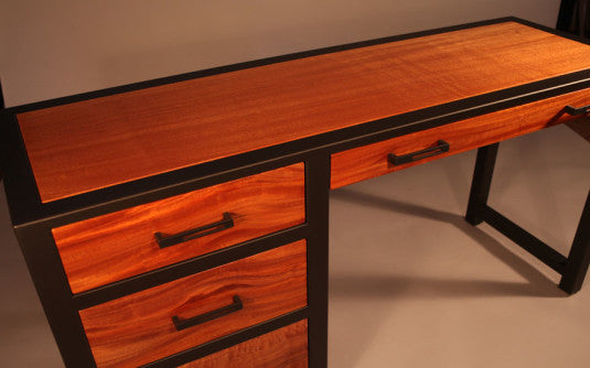 Custom Desk - TerraSteel Furniture Design - custom furniture made in Bend, Oregon