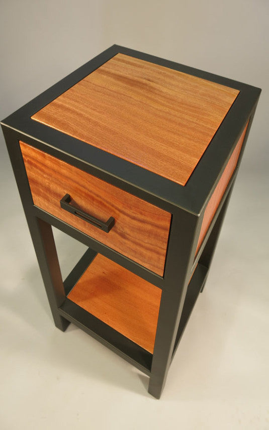 Custom Side Table - TerraSteel Furniture Design - custom furniture made in Bend, Oregon