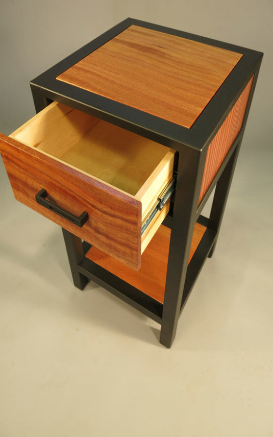 Custom Side Table - TerraSteel Furniture Design - custom furniture made in Bend, Oregon