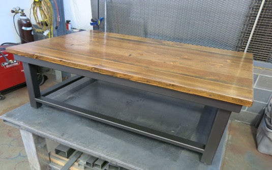 Custom Coffee Table - TerraSteel Furniture Design - custom furniture in Bend Oregon