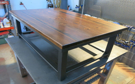 Custom Coffee Table - TerraSteel Furniture Design - custom furniture in Bend Oregon