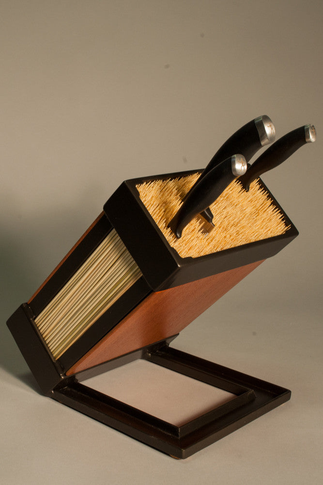 TerraSteel Furniture Design - Bend, Oregon - Custom Steel Knife Block