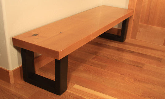 Custom Bench - TerraSteel Furniture Design - custom furniture in Bend Oregon
