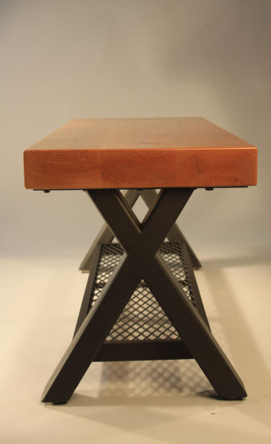 Custom Bench - TerraSteel Furniture Design - custom furniture in Bend Oregon