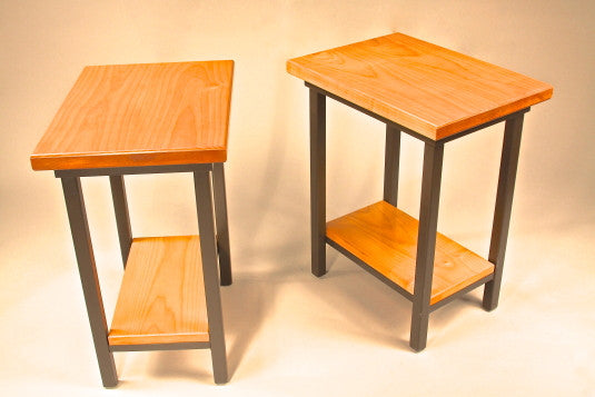 Custom End Tables - TerraSteel Furniture Design - custom furniture in Bend Oregon