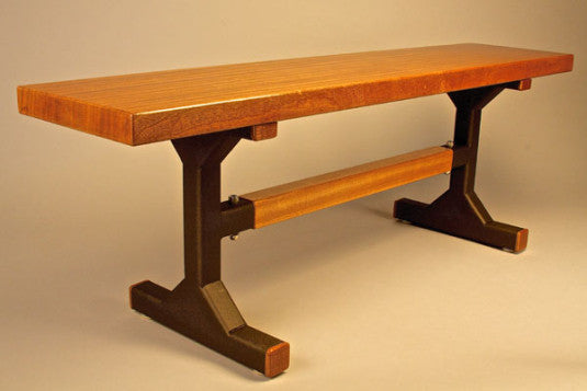 Custom Dining Table and Benches - TerraSteel Design - Bend, Oregon