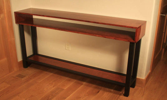 Custom Console Table - TerraSteel Furniture Design - custom furniture in Bend Oregon