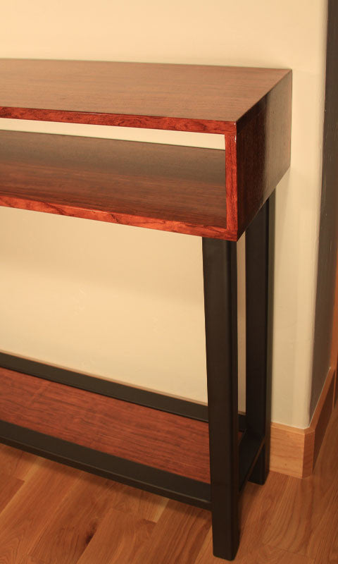 Custom Console Table - TerraSteel Furniture Design - custom furniture in Bend Oregon